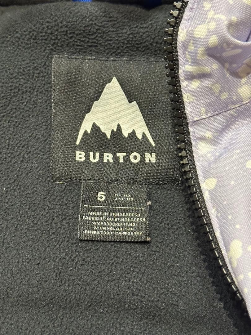 BURTON ウェア上下 トドラー 5T 110cm Stardust 美品