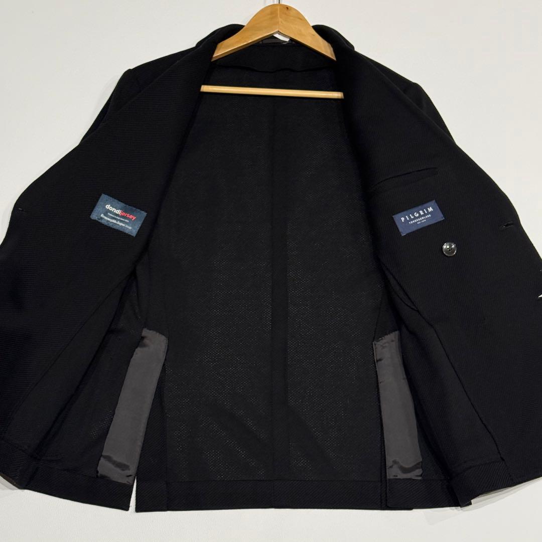 未使用級 Tomorrowland コットンジャージーダブル6Bブレザー 44