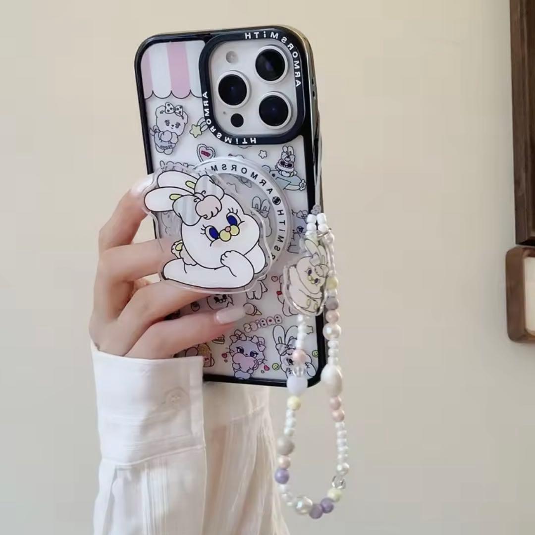iPhone17ケース　magsafe RiCO 韓国　うさぎ　かわいい