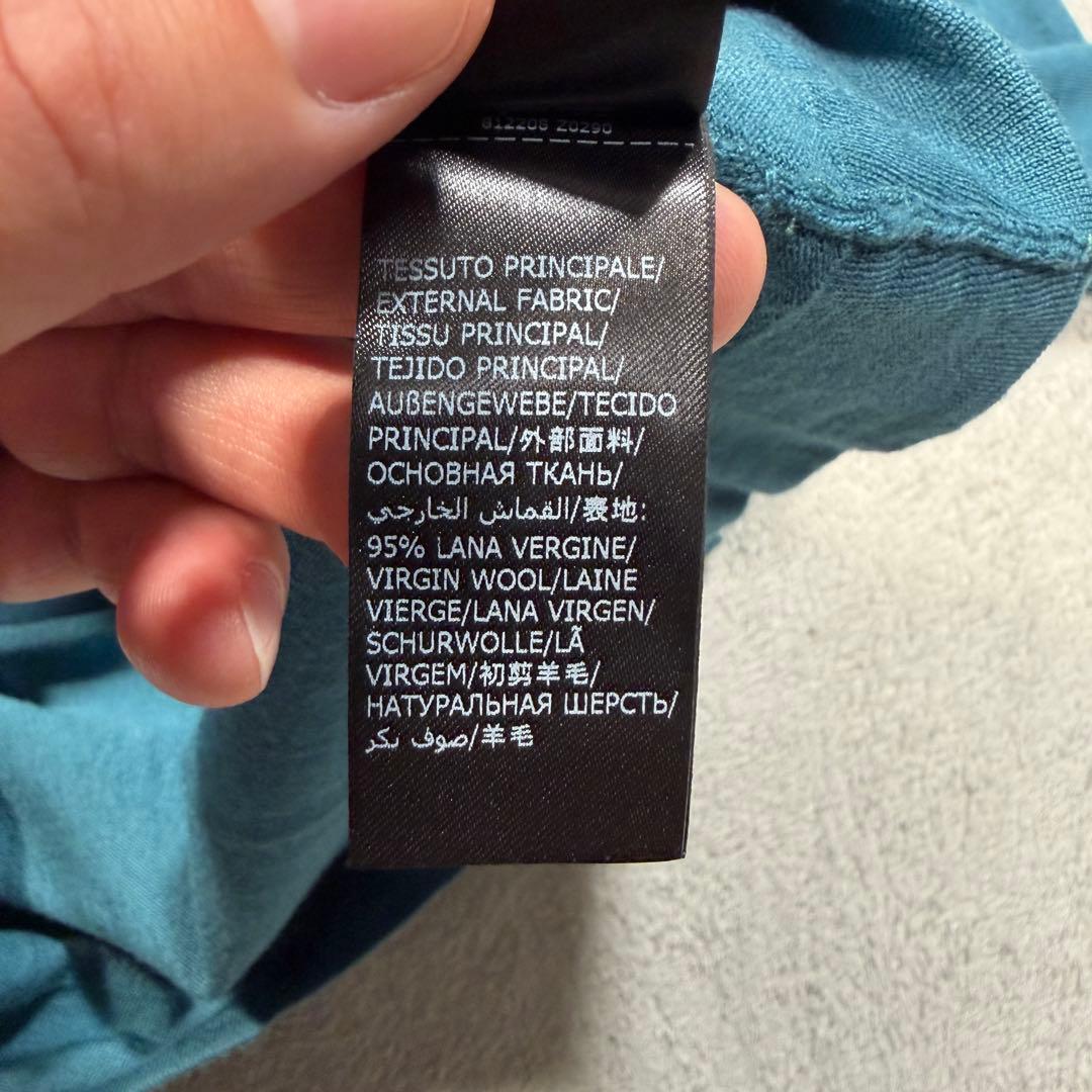 ザノーネ　ニット　シャツ　46サイズ　ウール　ブルー系