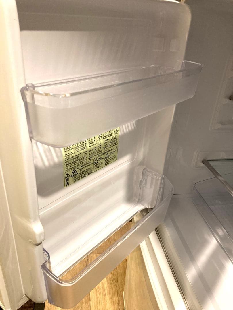 美品☆左右開きSHARP冷凍冷蔵庫SJ-C14E-W☆白☆