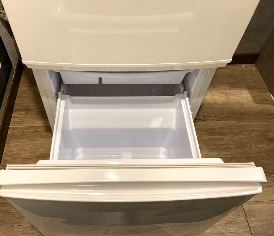 美品☆左右開きSHARP冷凍冷蔵庫SJ-C14E-W☆白☆