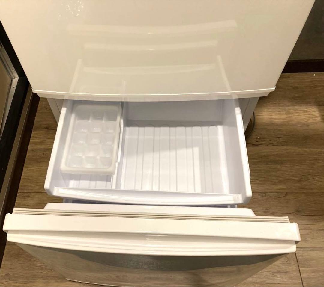 美品☆左右開きSHARP冷凍冷蔵庫SJ-C14E-W☆白☆