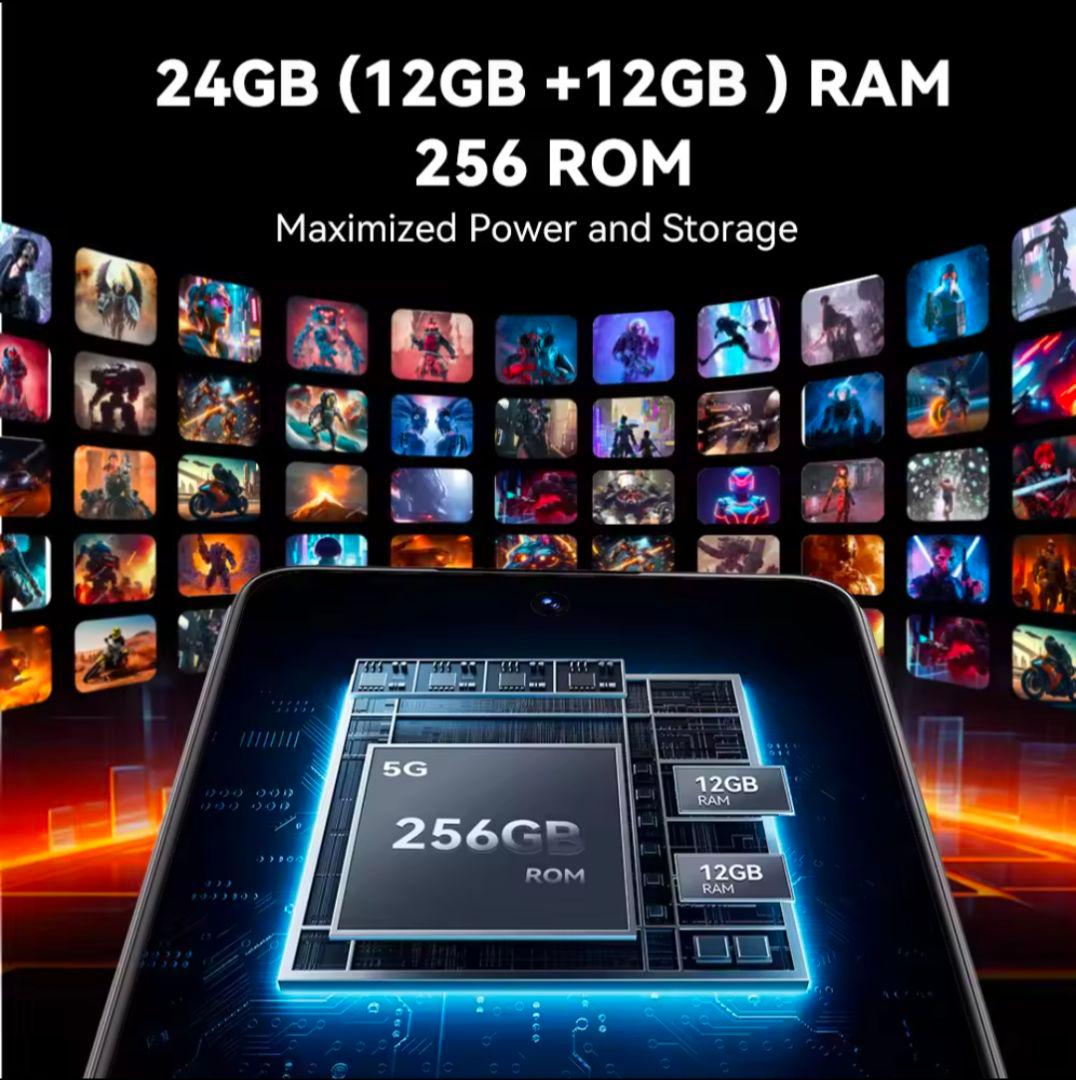 【CUBOT】MAX5 5G ホワイト 12GB+256GB（新品）ゲーミング