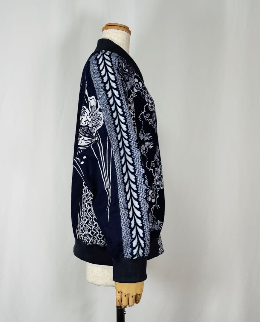 浴衣リメイク　95番パッチワーク仕様スカジャン風