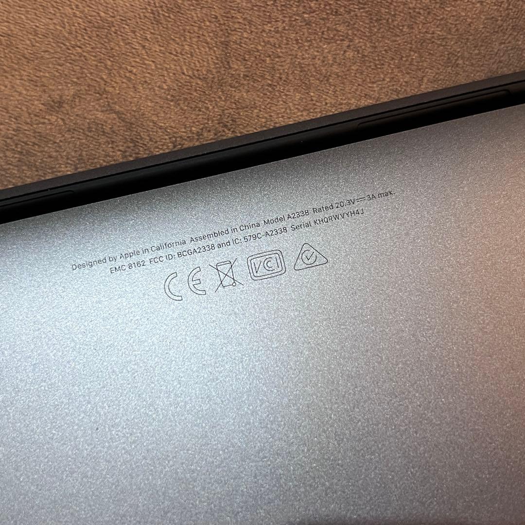 MacBook Pro 13インチ 2022 M2 美品 バッテリー91%