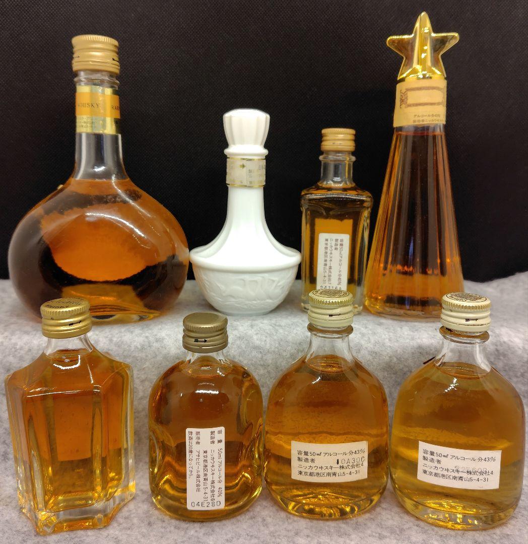 あ*︎様 未開栓 鶴 竹鶴12年 スーパーニッカ Ｇ＆Ｇ など8本 ミニボトル