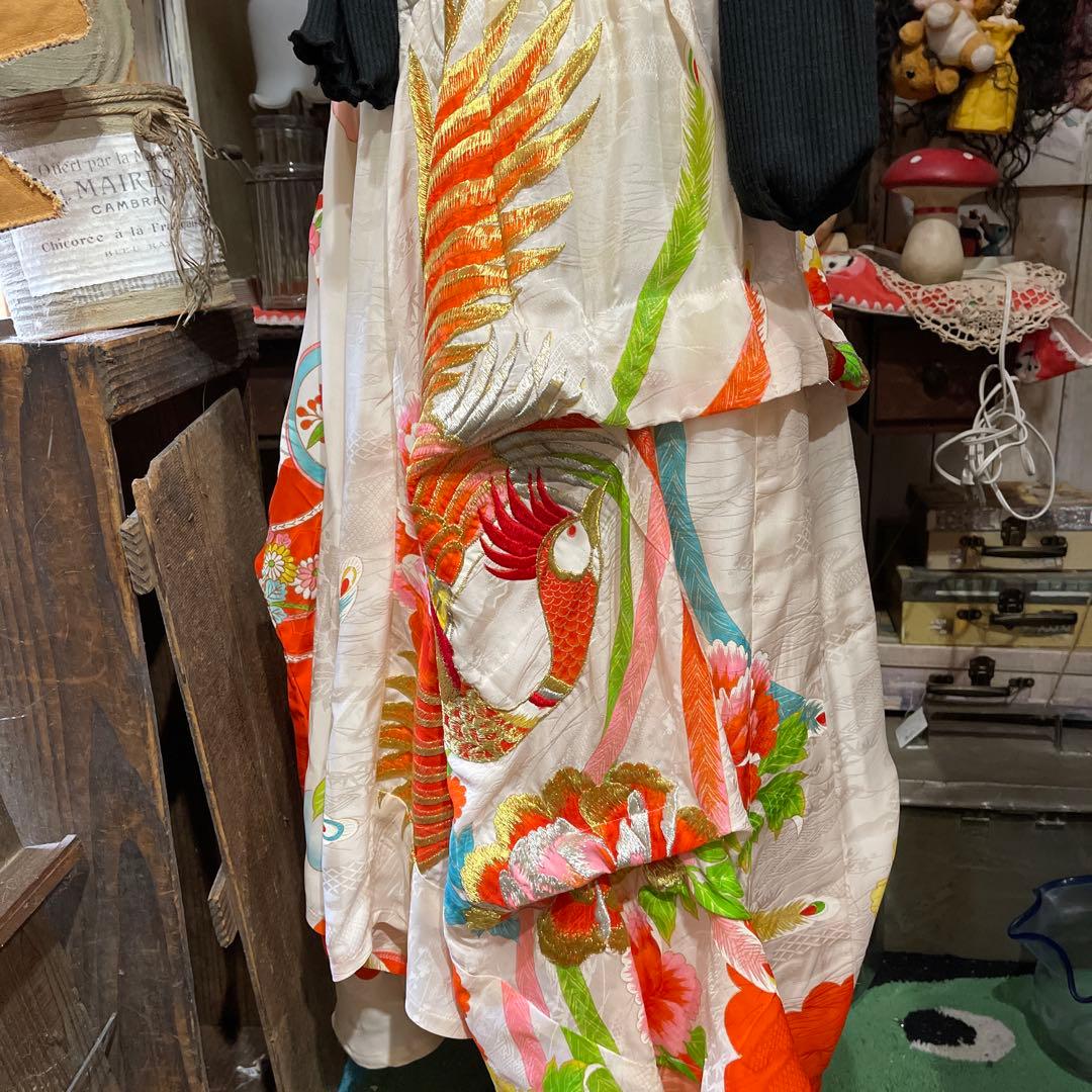 レオさま❣️ 専用子供着物リメイク 変形ワイドパンツ