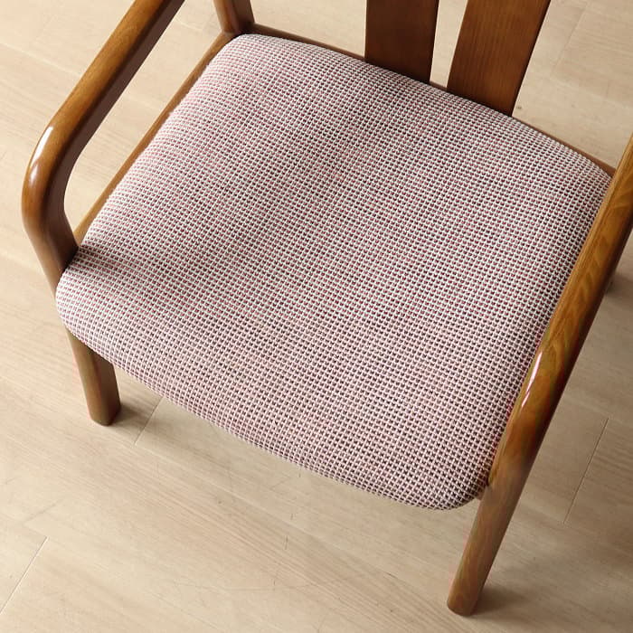 オールド カリモク アームチェア レトロ 肘付イス ④