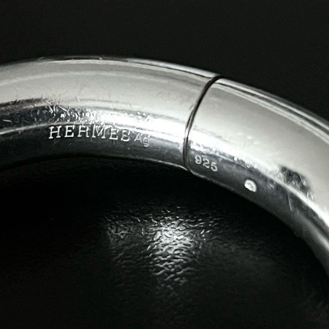 HERMES 《Lima リマ》シルバー バングル ブレスレット E4371