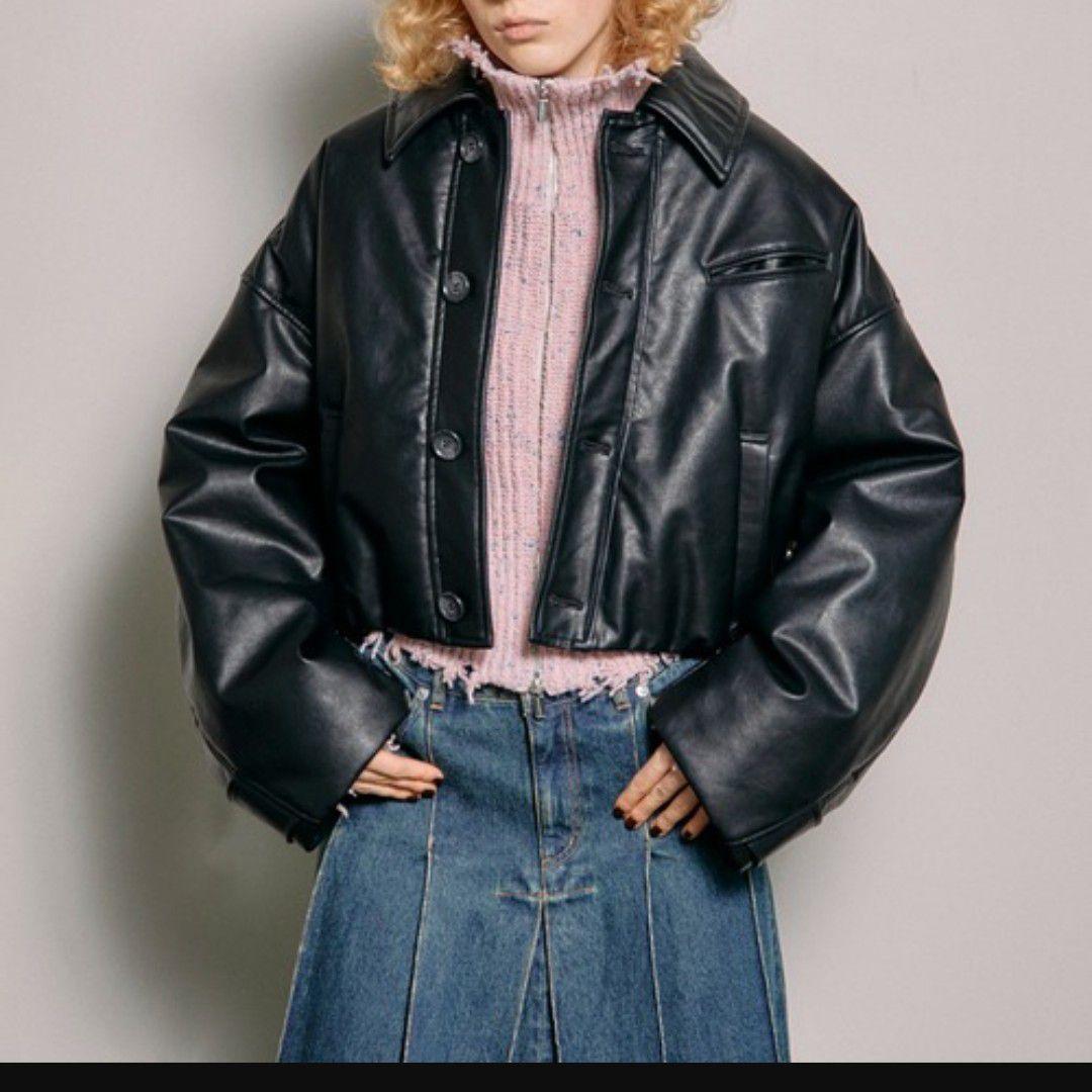 美品・23AW■MAISON SPECIAL ヴィーガンレザーバルーンブルゾン