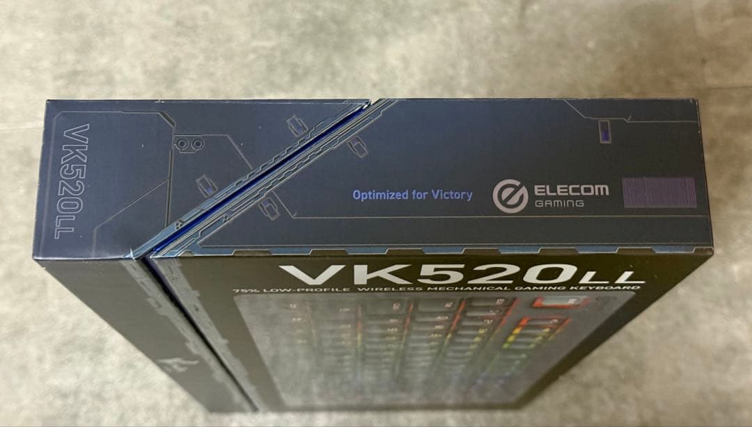 エレコム V custom VK520LL ロープロ 75％サイズ ブラック