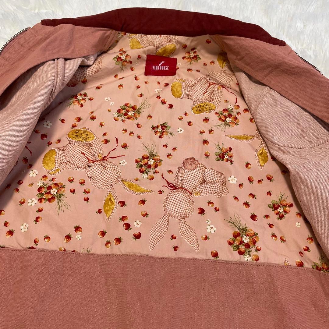 PINK HOUSE ピンクハウス デニムジャケット ウサギ刺繍 ワッペン 希少