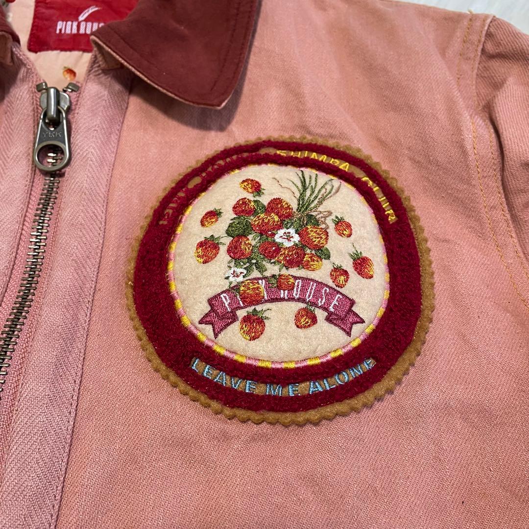PINK HOUSE ピンクハウス デニムジャケット ウサギ刺繍 ワッペン 希少