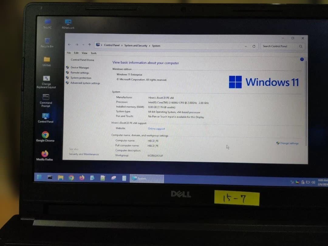 DELL Vostro 15 同型2台セット｜8GB｜HDD・OSなし｜AC付