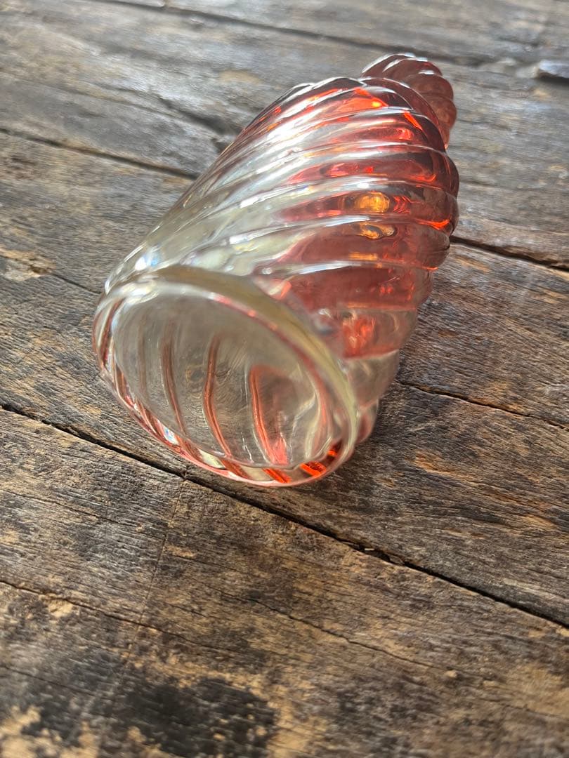 評価1000記念SALE⏬ オールドバカラ❷バンブー　パフュームボトル　レッド