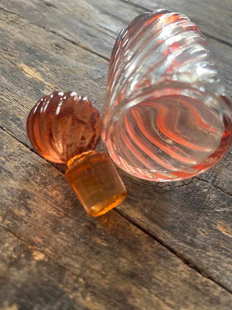 評価1000記念SALE⏬ オールドバカラ❷バンブー　パフュームボトル　レッド