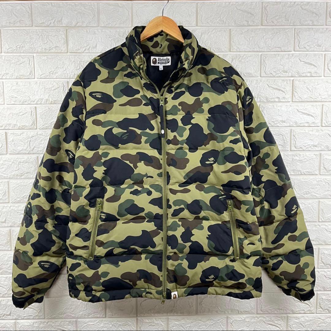 【A BATHING APE】1st BAPE camo ダウンジャケット XL