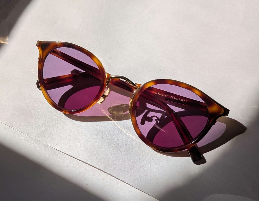 ADSR 　サングラス　REICH 3 キャットアイ べっ甲柄