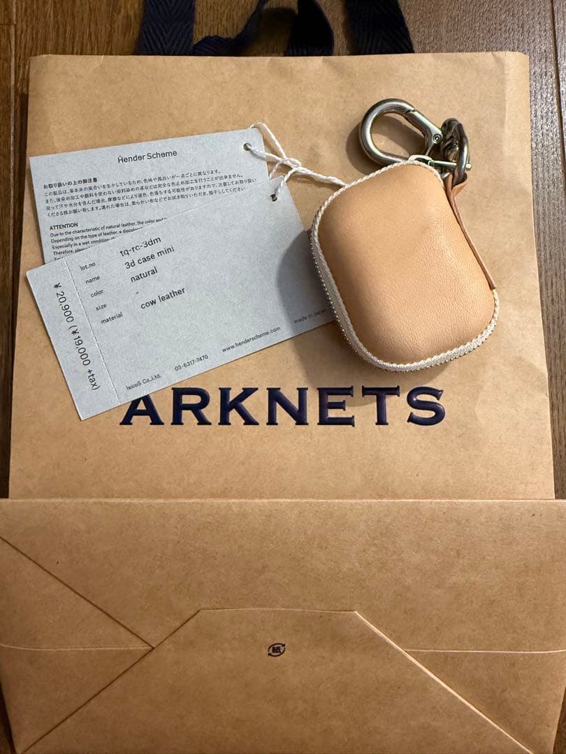 新品未使用　hender scheme 3dcase mini natural