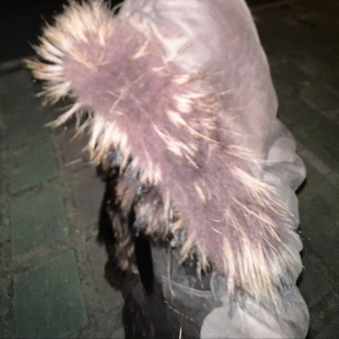 ファーコート 革 ブラウン