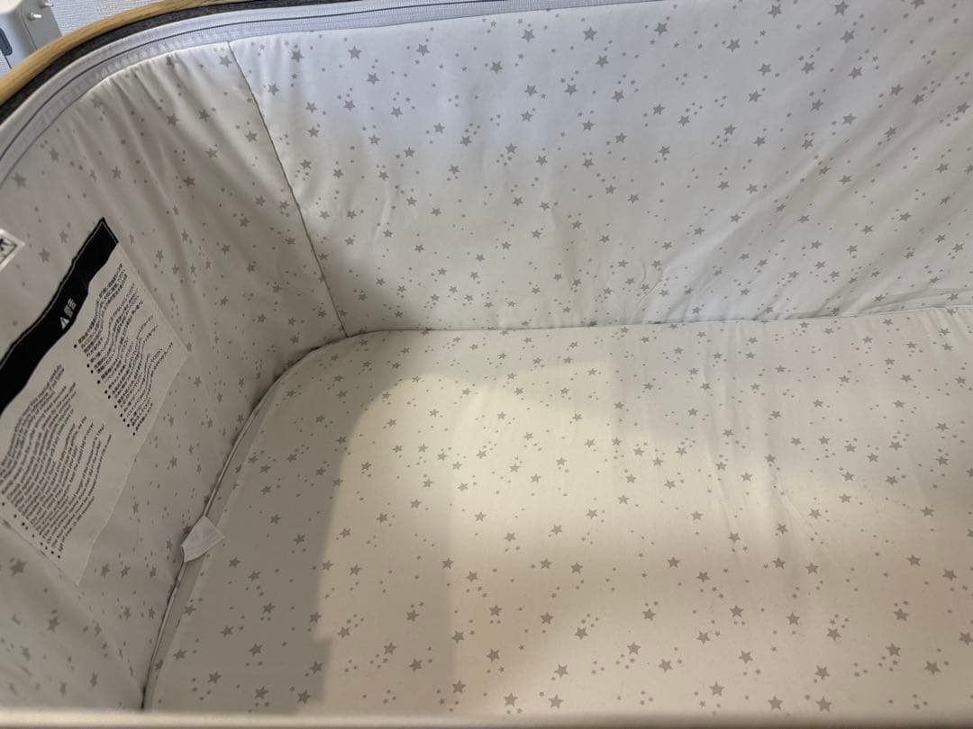 hzdmj 折りたたみ式ベビーベッド グレー