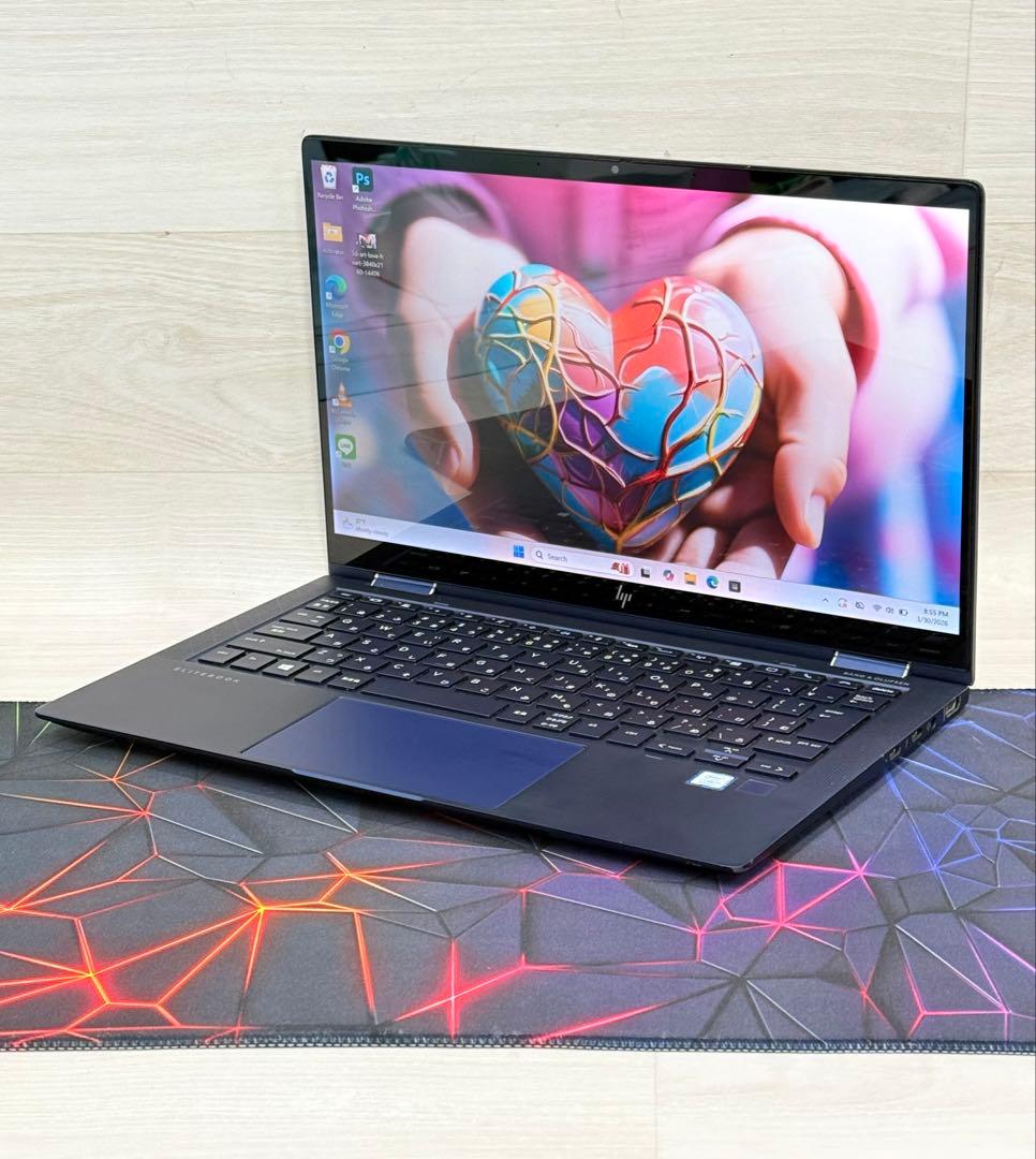 タッチ8世代Corei7ノートhp Elite Dragonfly/16GB