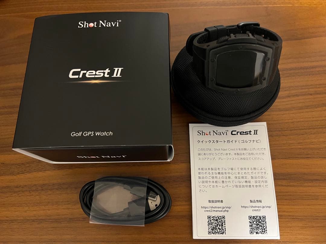 【極美品】Shot Navi (ショットナビ)クレスト2 ブラック