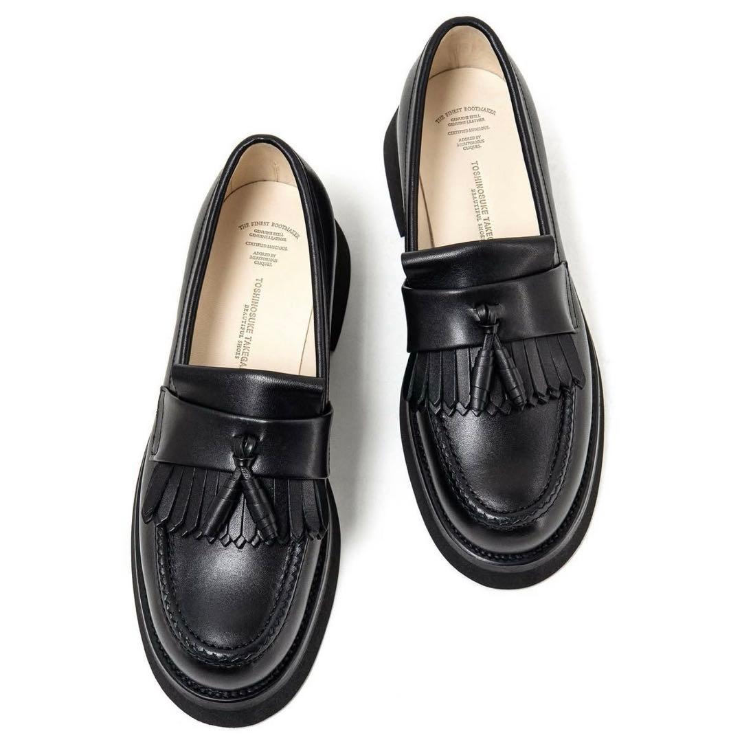 ビューティフルシューズ　タッセルローファー　25