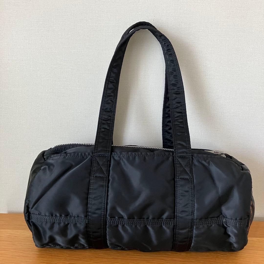 吉田カバン ポーター タンカー ミニボストン ダッフルバッグ L 筒型 ブラック