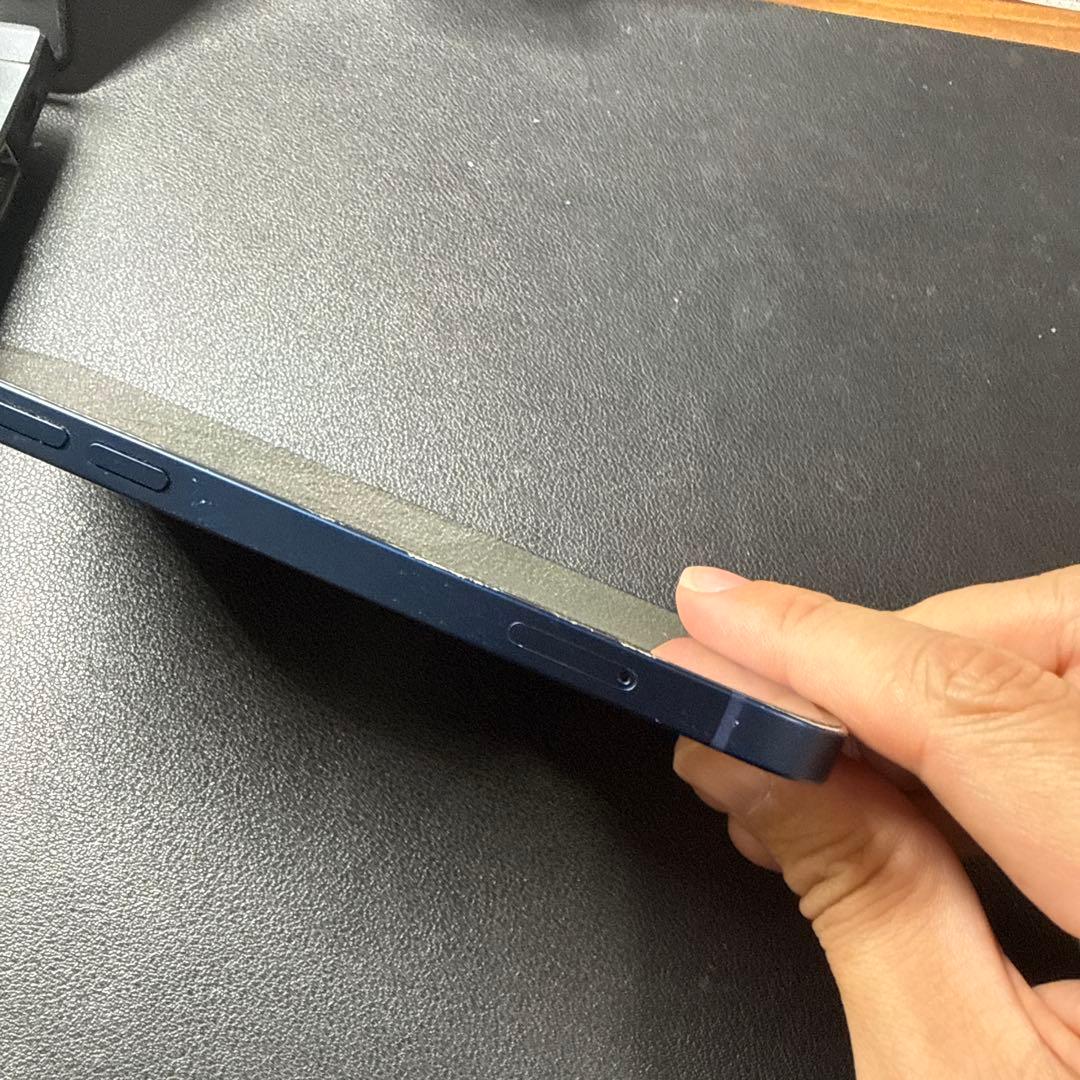 iPhone12 青 128G 画面ひび割れあり