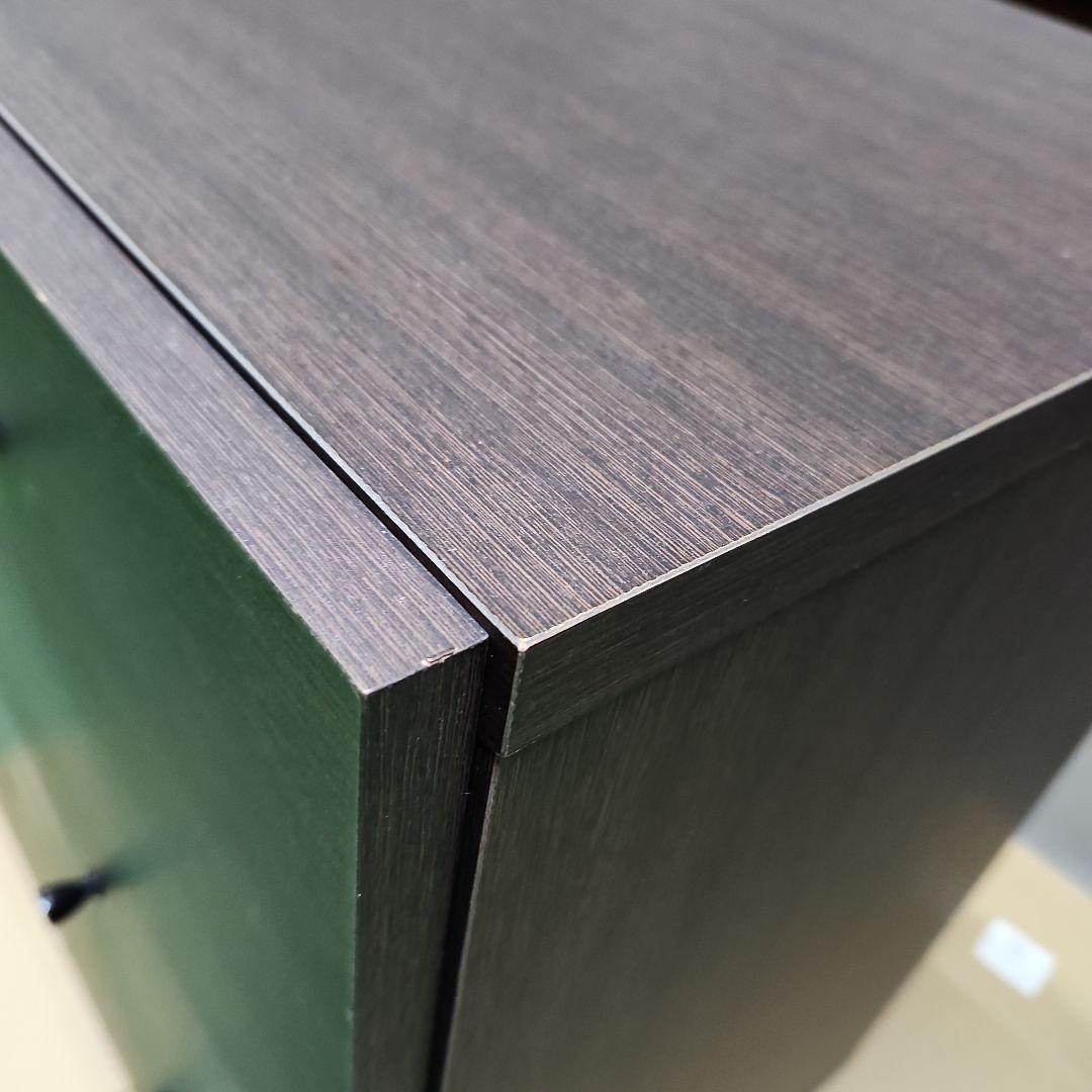 【ループ・ループ】ダークブラウンキャビネット 3引き出し