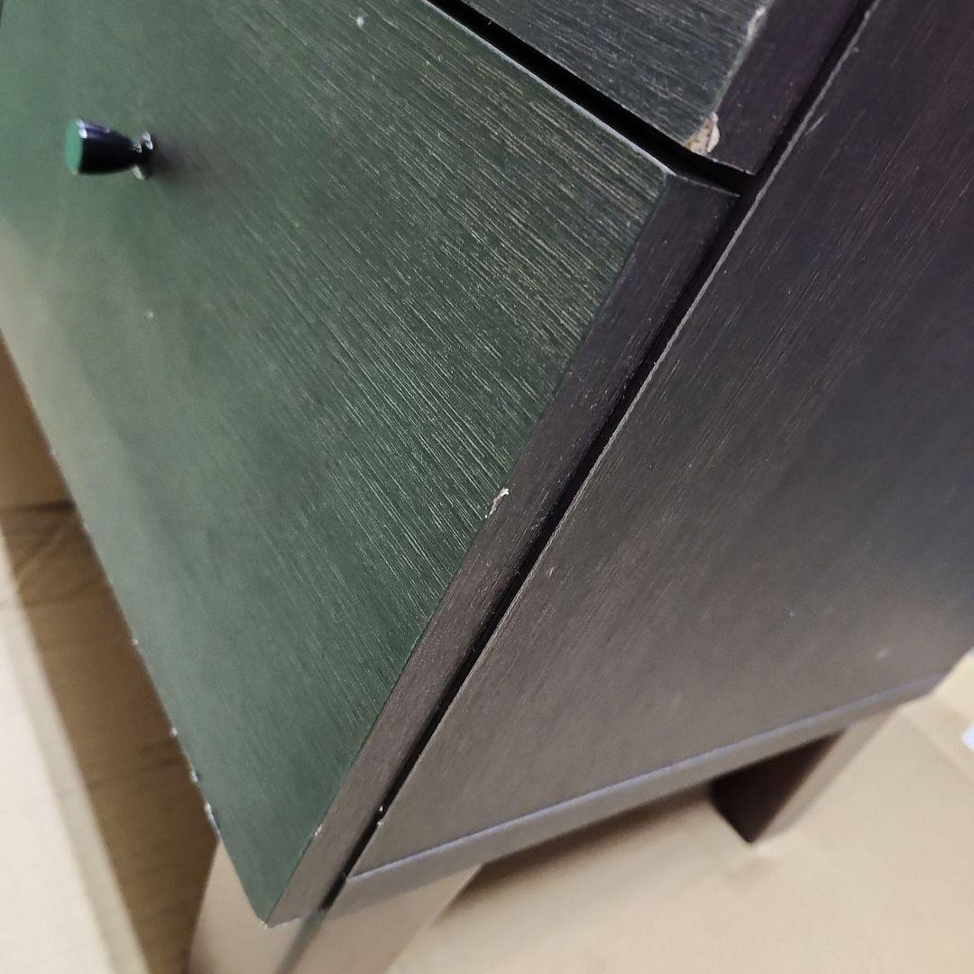 【ループ・ループ】ダークブラウンキャビネット 3引き出し