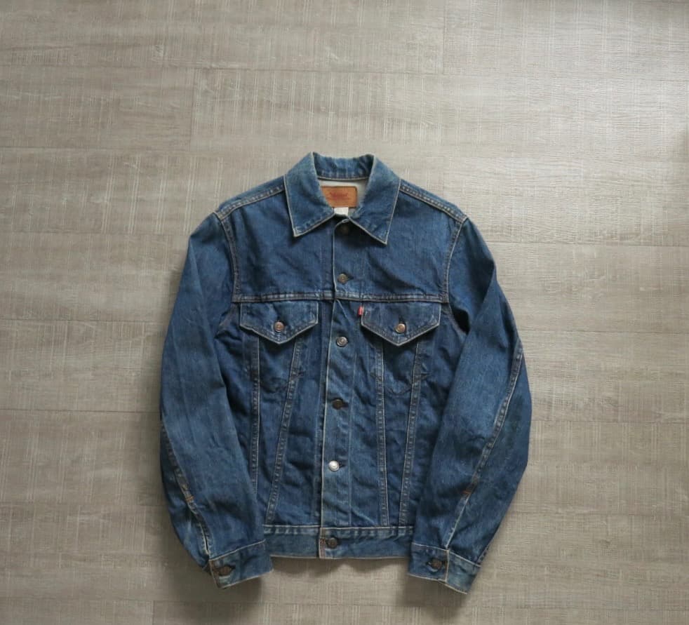 70s Levi's 70505-0217 4th スモールe ケアタグ 縦落ち