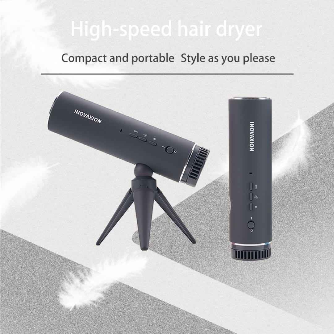 新品未使用 ミニポータブル1200W折りたたみ式高速ヘアドライヤー ハンズフリー