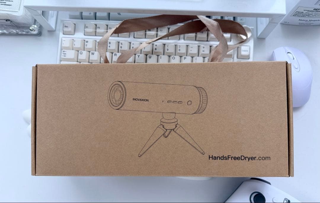 新品未使用 ミニポータブル1200W折りたたみ式高速ヘアドライヤー ハンズフリー