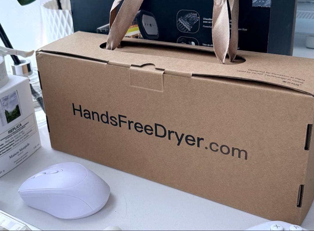 新品未使用 ミニポータブル1200W折りたたみ式高速ヘアドライヤー ハンズフリー