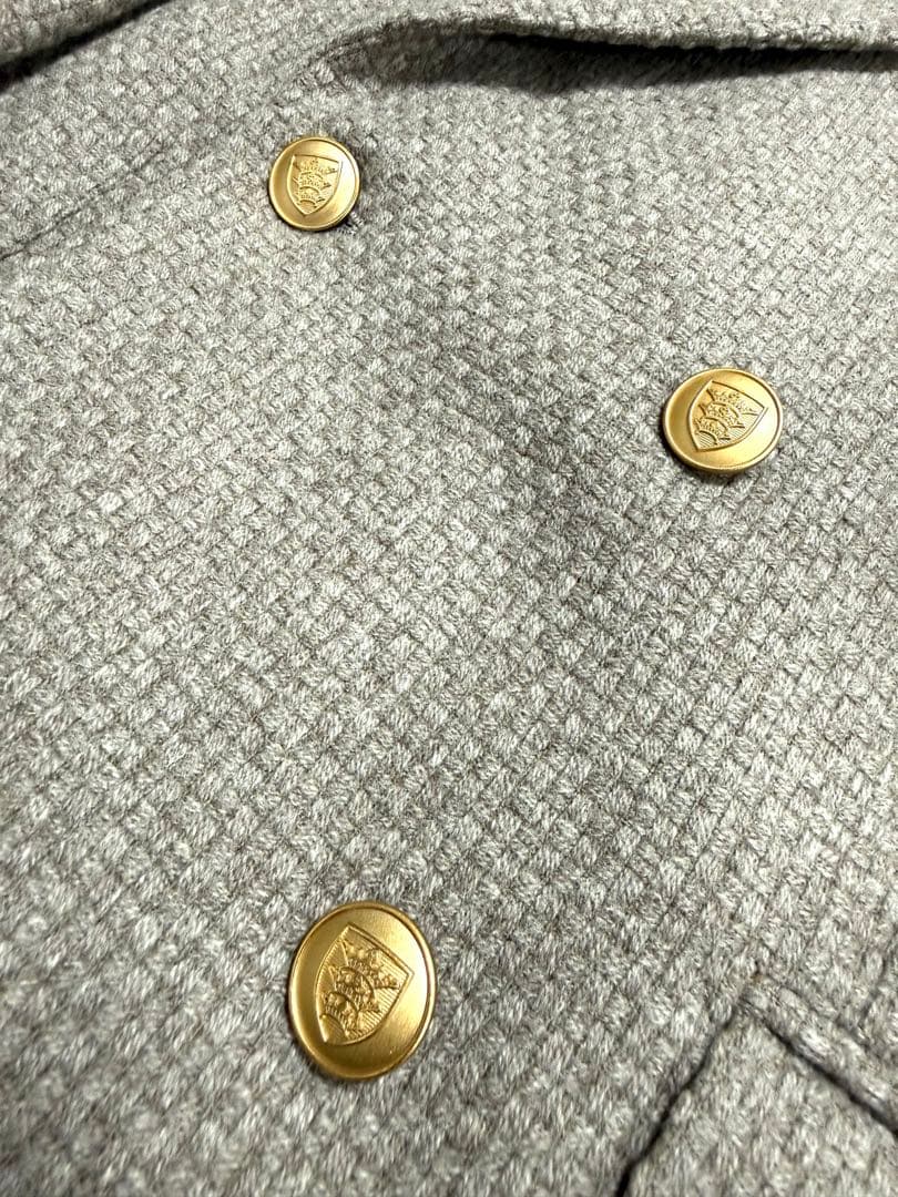 ビームス 金ボタンダブルジャケット 最高級DRAPERS生地 ベージュ