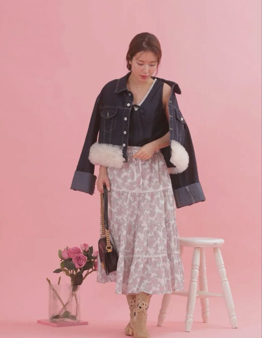 maison marble★Tulle Denim Jacket