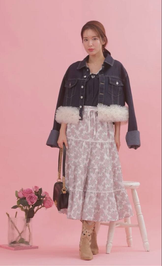maison marble★Tulle Denim Jacket
