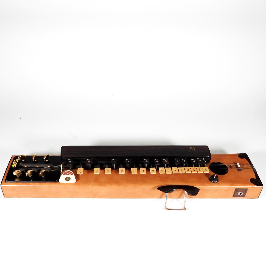 ZEN-ON 冴 全音高級大正琴 エレキ和楽器 6弦楽器 27鍵 弦楽器 音楽