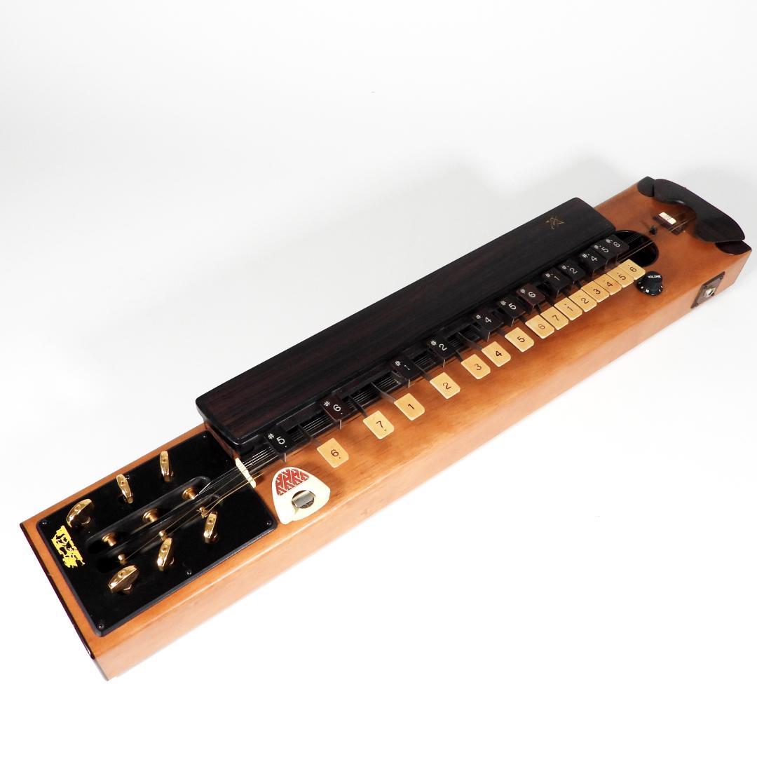 ZEN-ON 冴 全音高級大正琴 エレキ和楽器 6弦楽器 27鍵 弦楽器 音楽