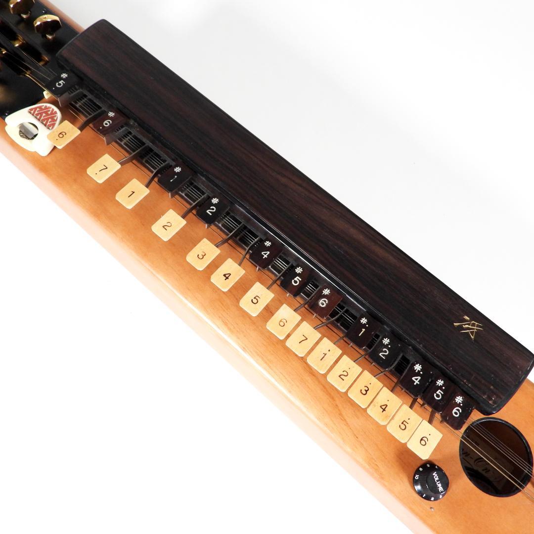 ZEN-ON 冴 全音高級大正琴 エレキ和楽器 6弦楽器 27鍵 弦楽器 音楽