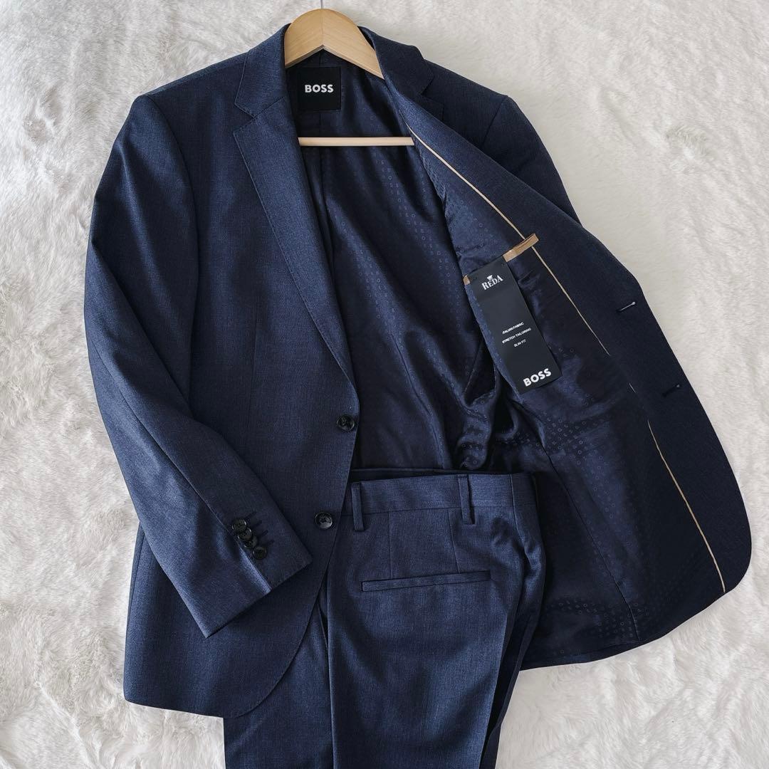 ヒューゴボス HUGO BOSS スーツ セットアップ ネイビー REDA