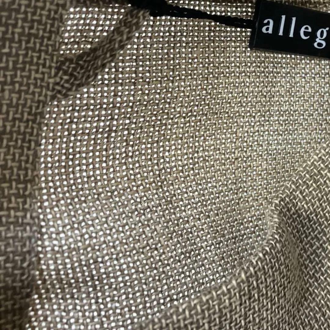 ポセイドン様 【新品】allegri ＊リネン混 スタンドカラー パッチポケット