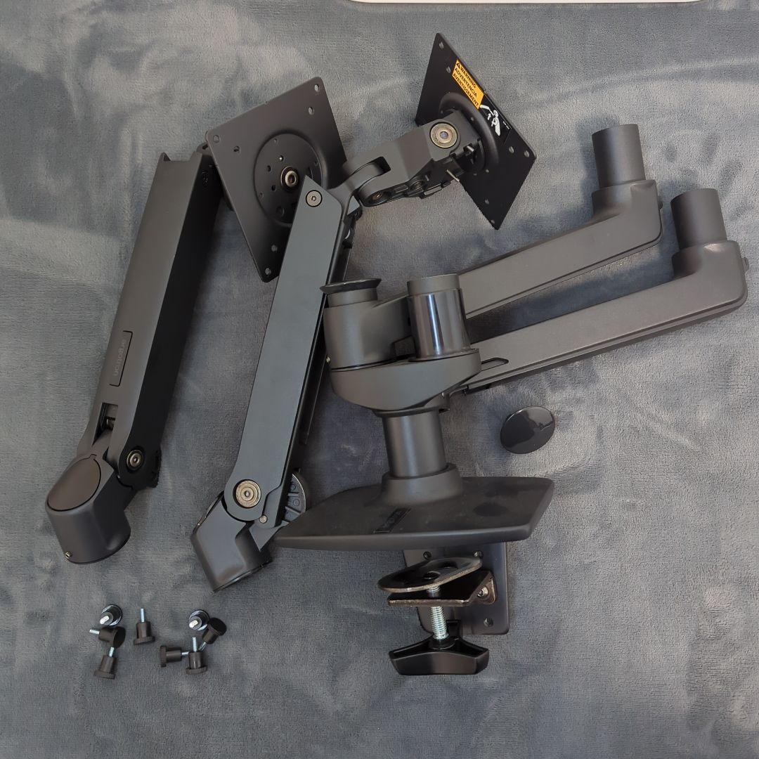 t*2様 エルゴトロン LXデュアルモニターアーム　マットブラック