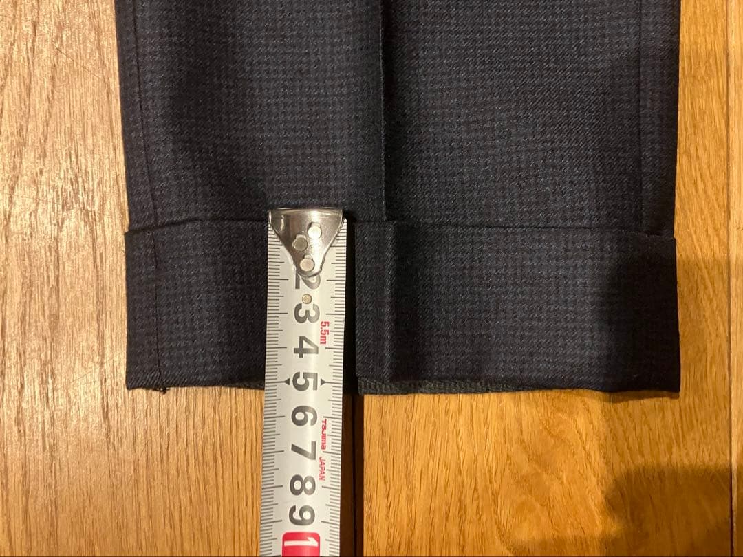 超美品！INCOTEX 1NT035 S100's SLIMFITウールパンツ