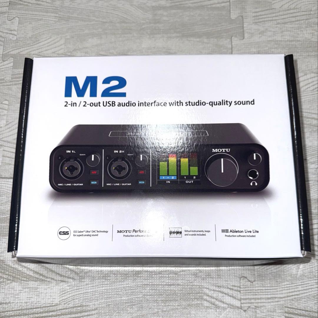motu m2 オーディオインターフェース
