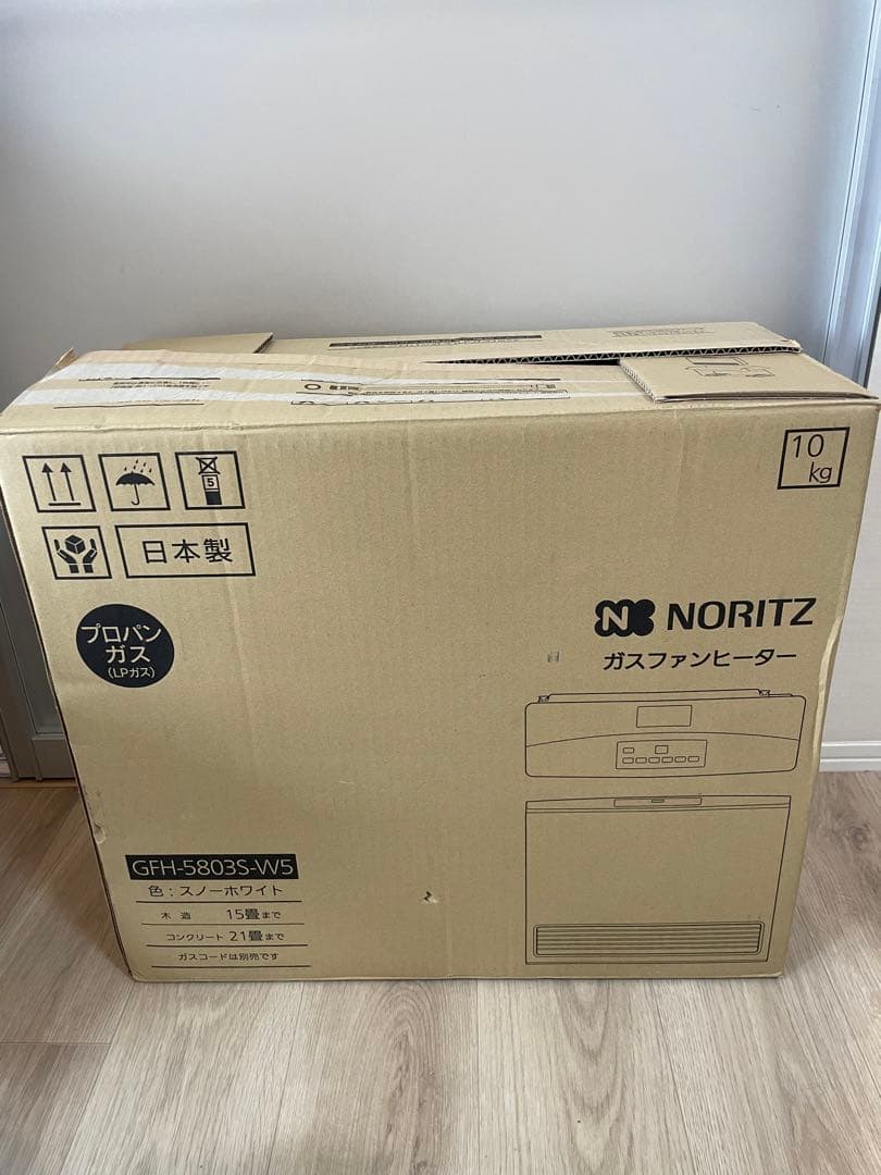 NORITZ ノーリツ　ガスファンヒーター　GFH-5803S-W5 極美品