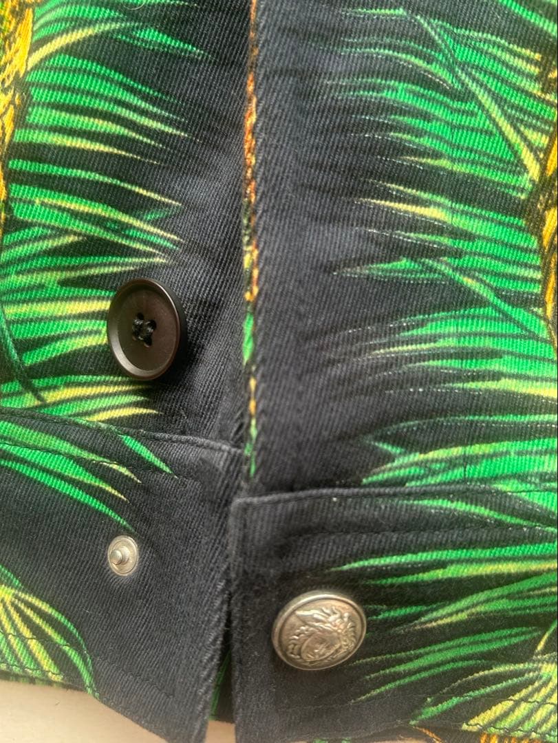 ジャングル　ターザン　柄 シャツ　 ジャケット　Versace ヴェルサーチ